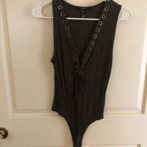 Lace up bodysuit